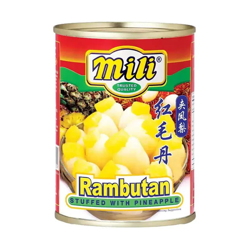 565g Mili Rambutan With Pineapple 美丽红毛丹黄梨