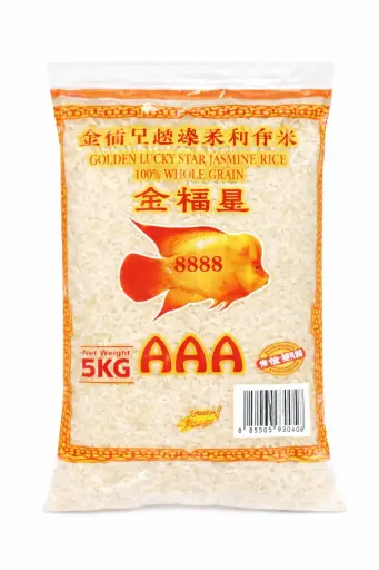 [White.Rice_026] 5kg Golden Lucky Star Rice 金福星超级香米