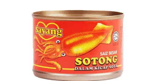 [Seafood.CanFd_001] 145g Sayang Sotong in Soya Sauce 酱油鱿鱼