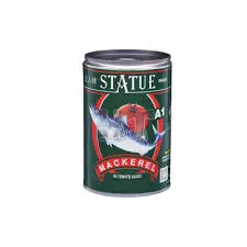 [Mackerels.CanFd_004] 425g Statue Mackeral 企人牌马胶鱼