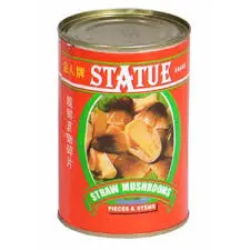 [CanVege.CanFd_057] 425g Statue Straw Mushroom Slices 企人牌草菇碎